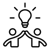 Icon: collaborative innovation network.