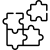 Icon displaying a puzzle.